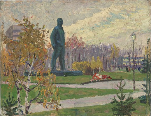 Володин Михаил Филиппович. Звездный городок. Памятник Ю.А. Гагарину